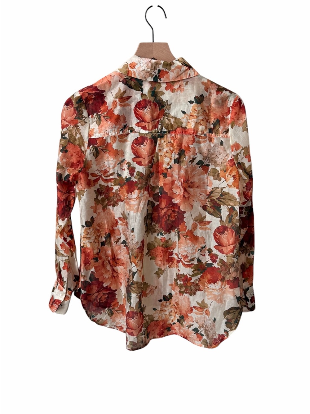 NWT Bailey 44 Floral Sheer Long Sleeve Blouse Size Small - Picture 2 of 4